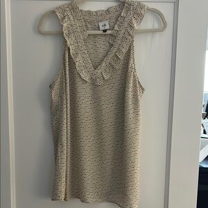 Chic Cream Sleeveless Top